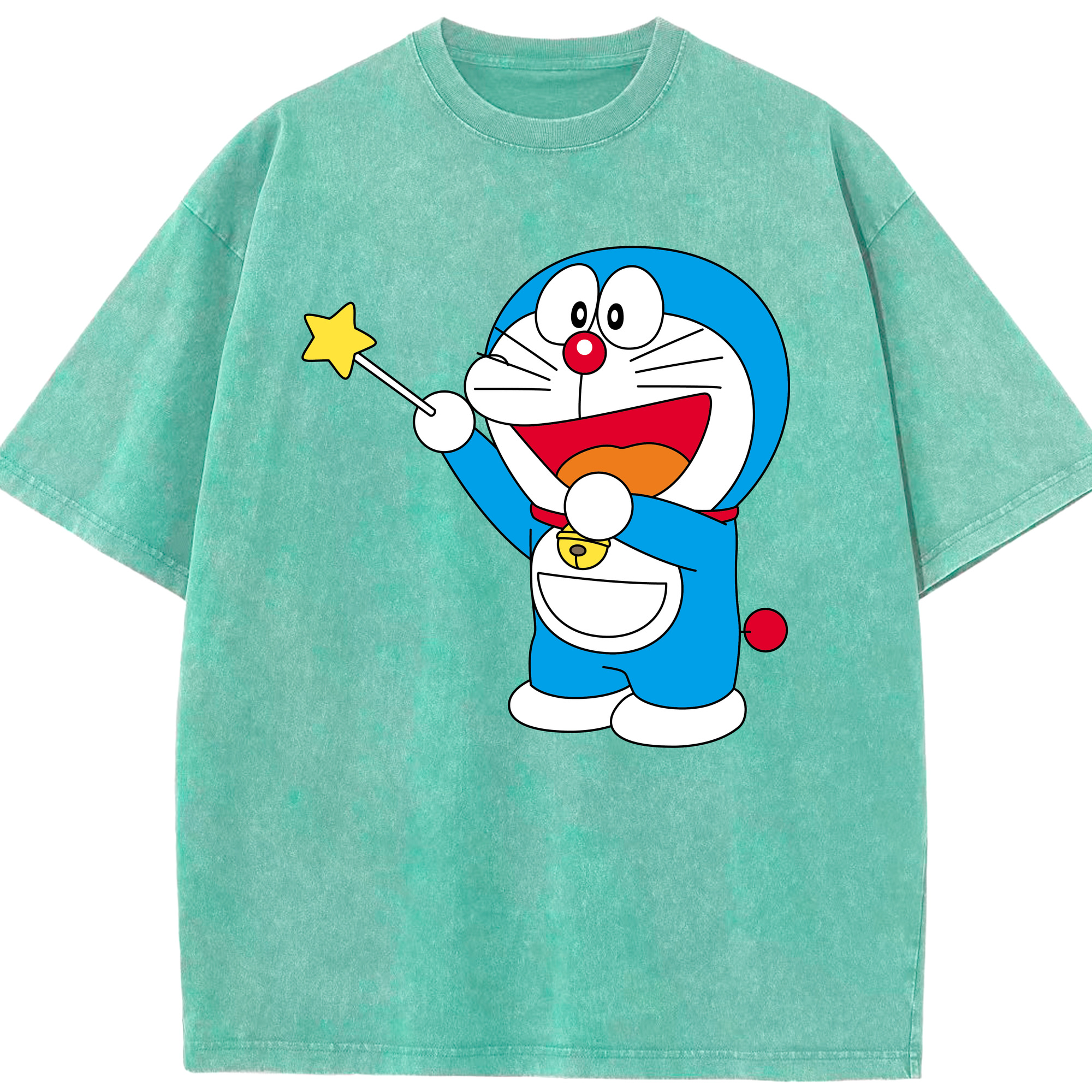 （画像用） ドラえもん Doraemon 綿100% ヴィンテージ風 半袖Tシャツ（フロントプリント）